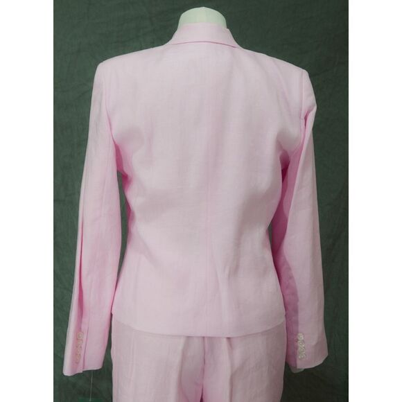 💥HP! Pink linen Ralph Lauren suit 12 reg / 14P. ⚜️ - Picture 7 of 9